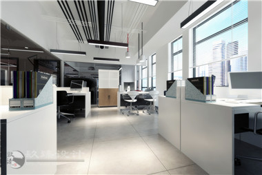 银川办公室装修设计|镹臻装饰|集团办公的冷峻气的瑞信集团办公室