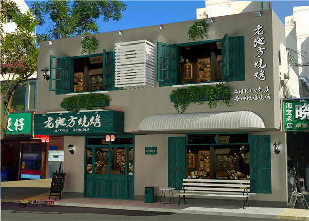 银川烧烤店装修|银川烧烤店装修设计|镹臻装饰