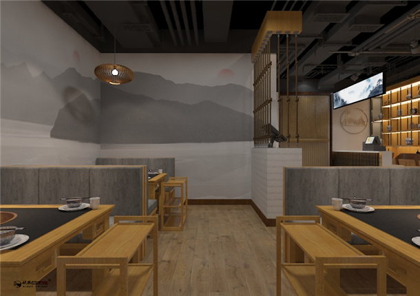 银川火锅店装修|银川火锅店装修设计|镹臻装饰