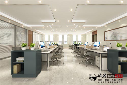 银川办公设计效果图|镹臻设计