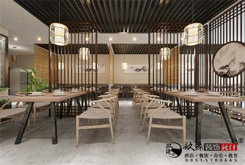 银川餐厅设计效果图|镹臻设计