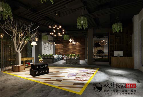 银川餐厅设计效果图|镹臻设计