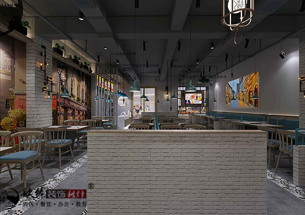 银川韩式烤肉店设计效果图|镹臻设计