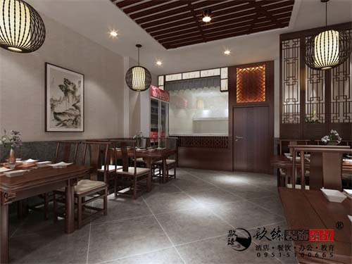 银川餐厅设计效果图|镹臻设计
