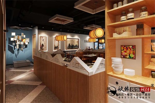 银川餐厅设计效果图|镹臻设计