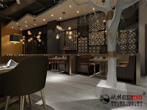 银川餐厅设计效果图|镹臻设计