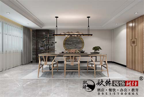 银川茶社设计效果图|镹臻设计