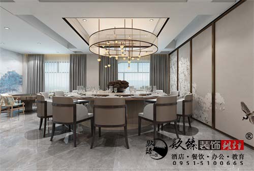 银川茶社设计效果图|镹臻设计