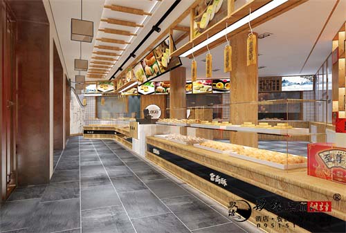 银川糕点店设计效果图|镹臻设计