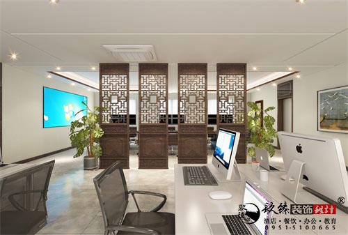 银川办公室装修设计效果图|镹臻设计