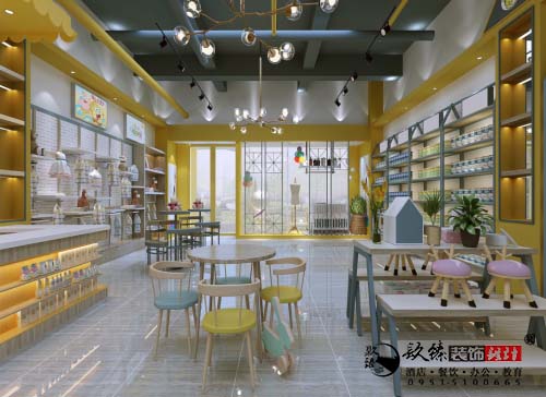 银川母婴店装修设计效果图|镹臻设计