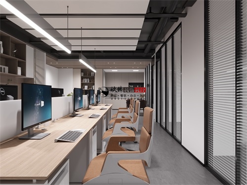银川地产办公楼设计装修项目|镹臻装饰