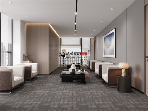 银川地产办公楼设计装修项目|镹臻装饰