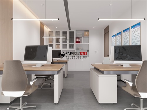 银川地产办公楼设计装修项目|镹臻装饰