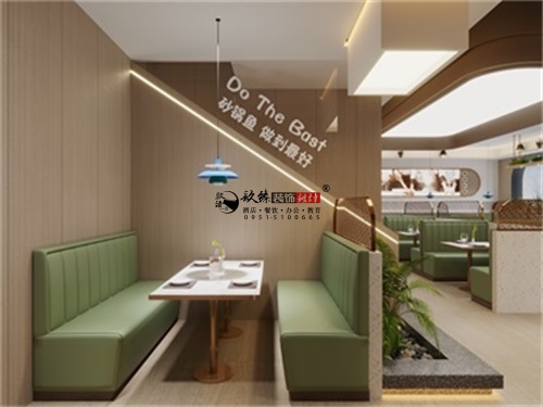 银川餐厅设计装修项目|镹臻工装